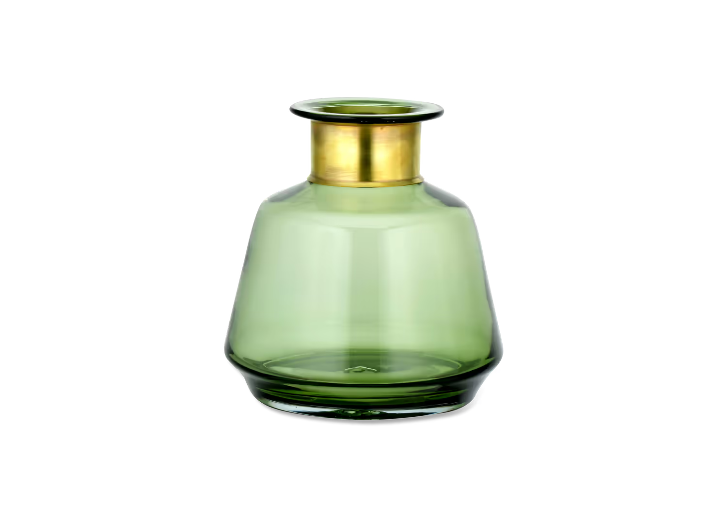 Nkuku - Miza Glass Vase - Green - Small