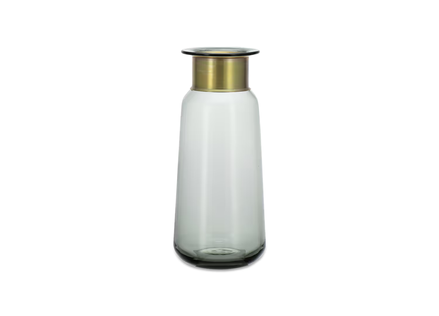 Nkuku - Miza Glass Vase - Smoke - Large