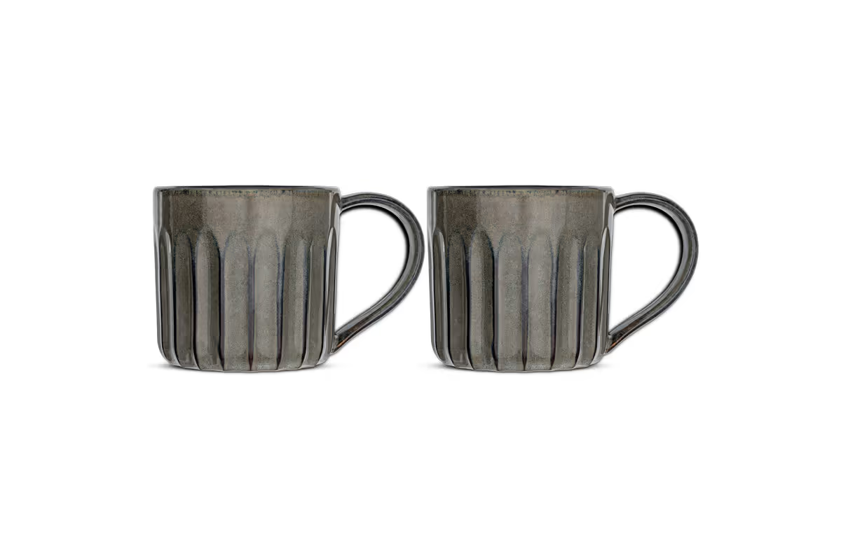 Nkuku - Moda Mug - Pewter (Set of 2)