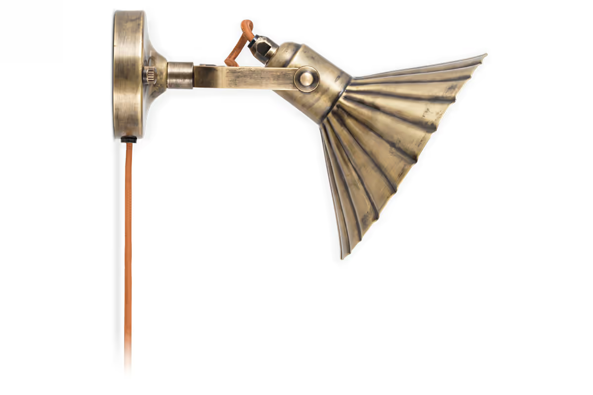 Nkuku - Moti Wall Lamp - Antique Brass