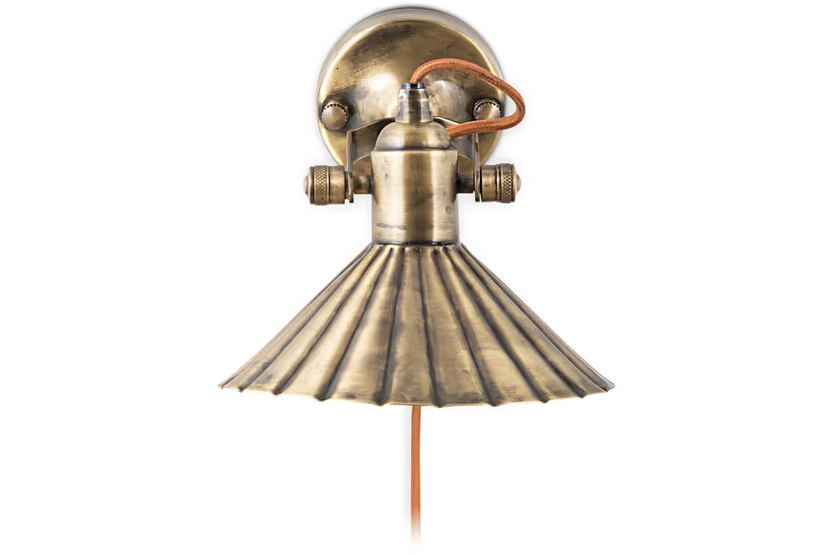 Nkuku - Moti Wall Lamp - Antique Brass