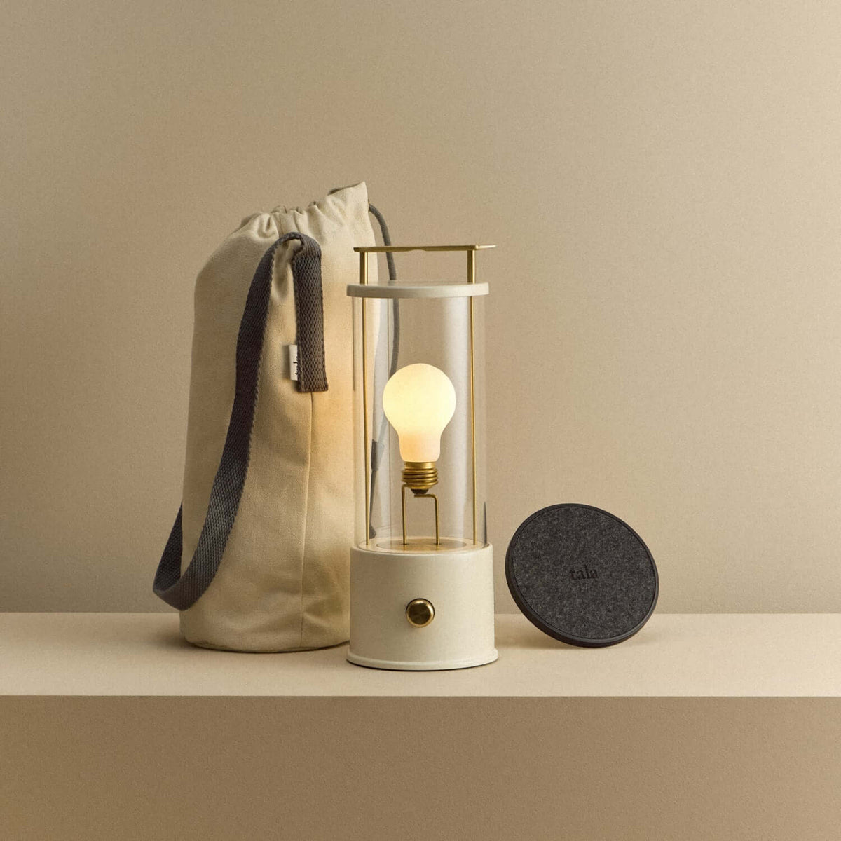 Tala The Muse 1.0 Portable Lamp in Candlenut White Bundle