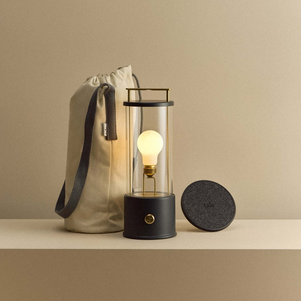 Tala The Muse 1.0 Portable Lamp in Hackles Black Bundle