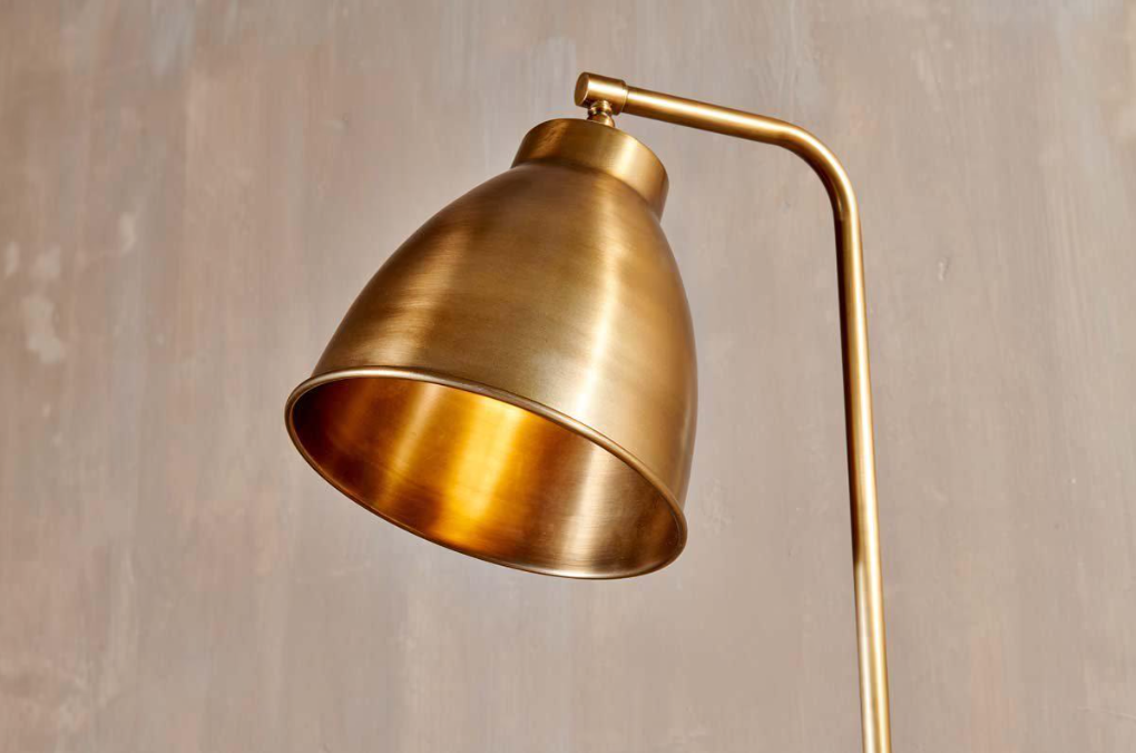 Nkuku Muturi Floor Lamp - Antique Brass