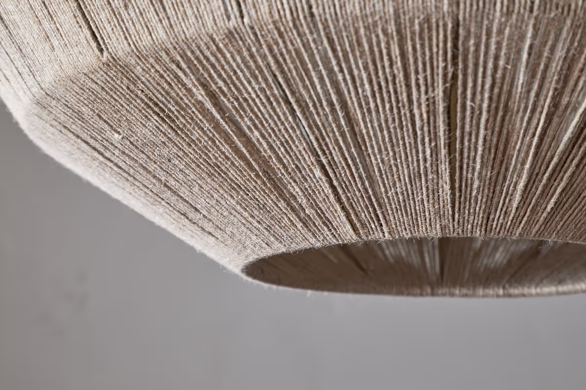 Nkuku - Nilaveli Woven Jute Sphere Pendant Light - Natural
