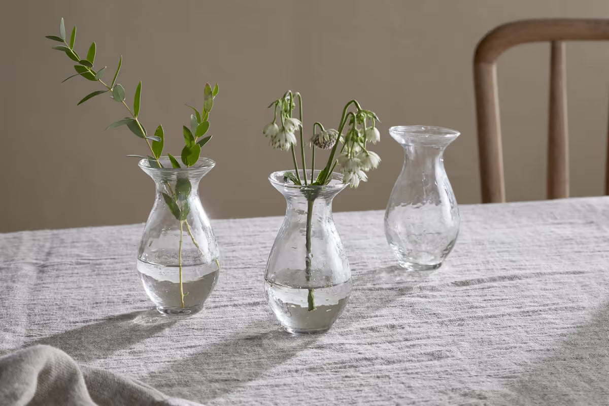 Nkuku - Bapti Bud Vases - Clear - (Set of 3)