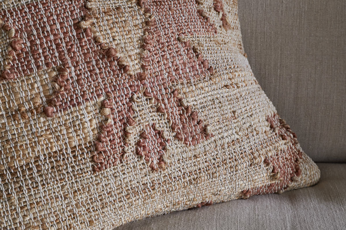 Nkuku - Nila Gul Cushion Cover - Rust - 60 x 40cm
