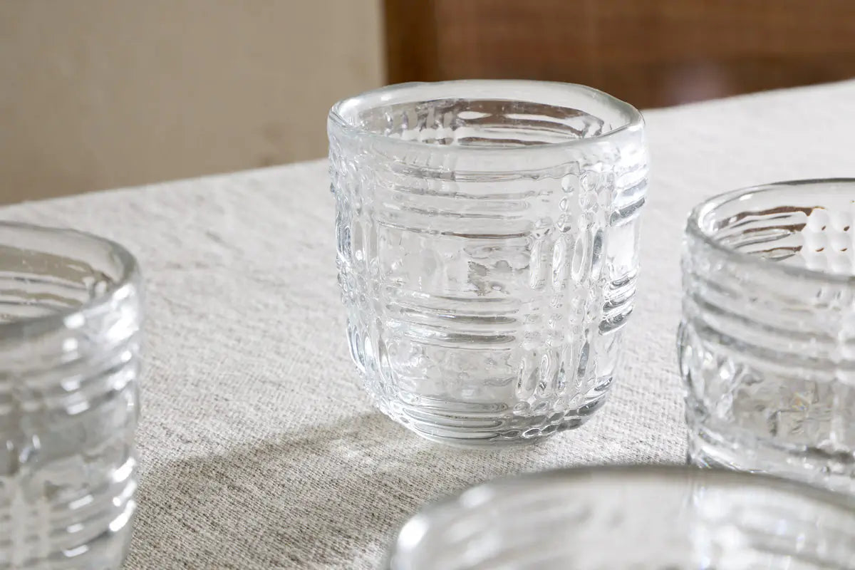 Nkuku - Kaanch Tumbler - Clear - (Set of 4)