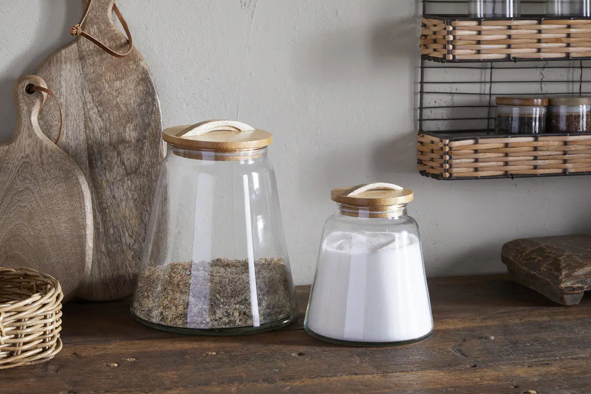 Nkuku - Chaaval Storage Jar - Clear - Small