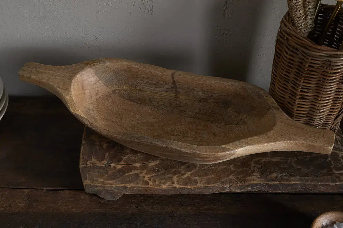 Nkuku - Naashta Handled Serving Bowl - Natural - Smal