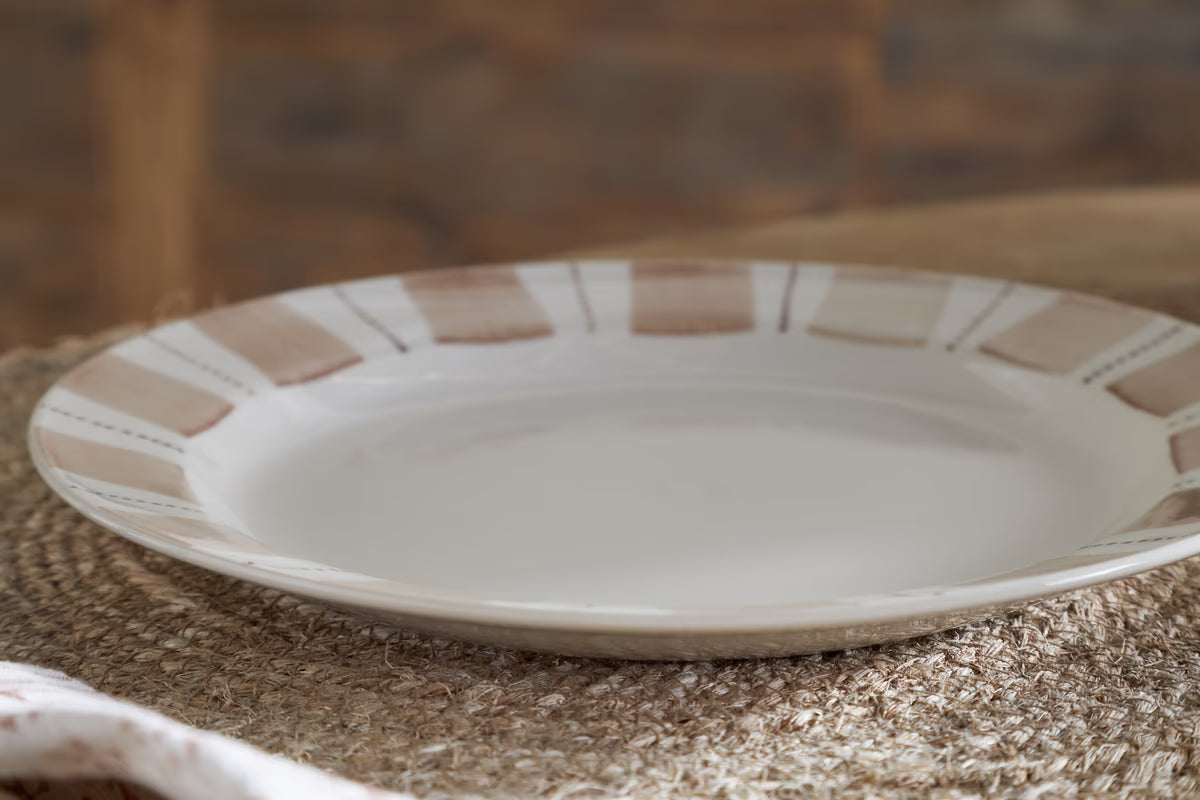 Nkuku - Patthar Side Plate - Cream & Clay
