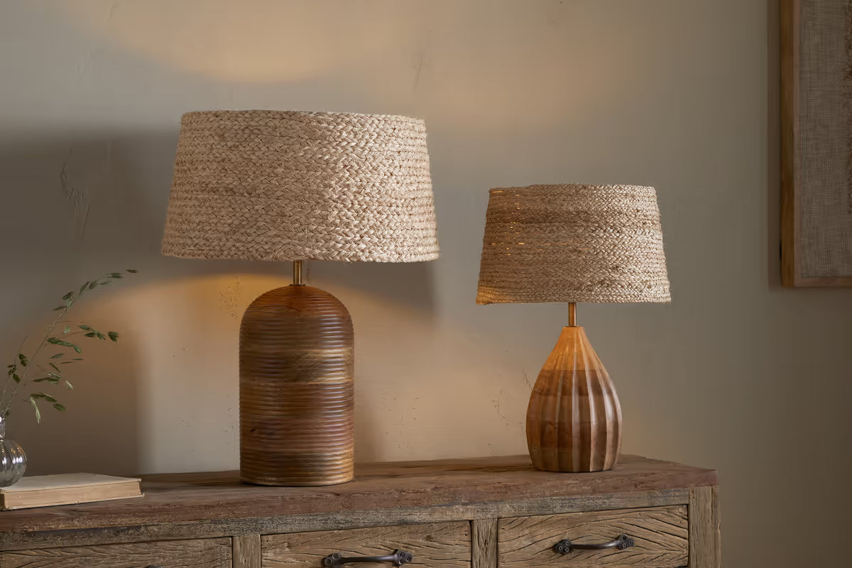 Nkuku - Pisang Natural Lampshade - Natural - Medium