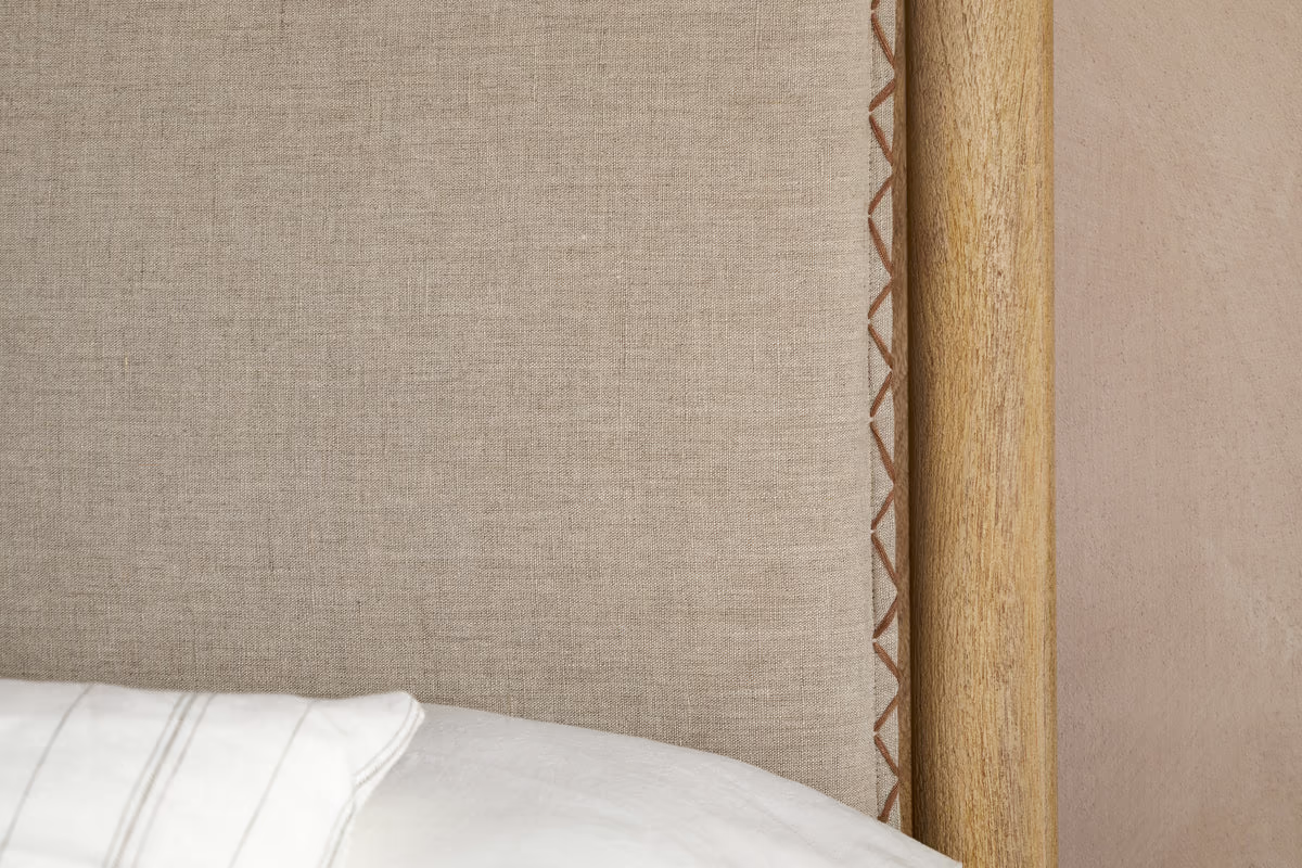 Nkuku - Sri Mango Wood Bed - Natural - King
