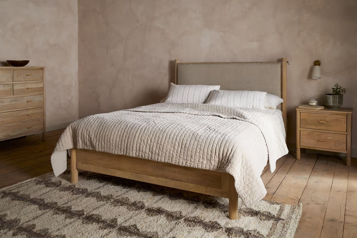 Nkuku - Sri Mango Wood Bed - Natural - King