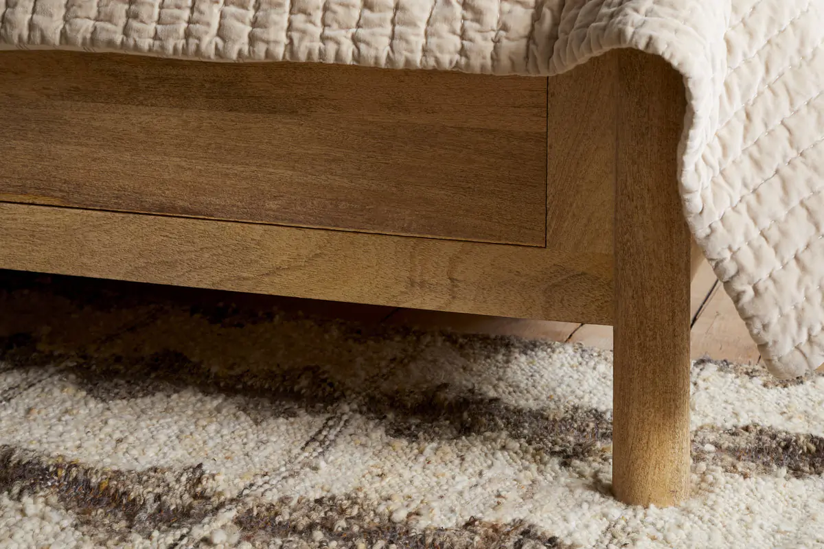 Nkuku - Sri Mango Wood Bed - Natural - King