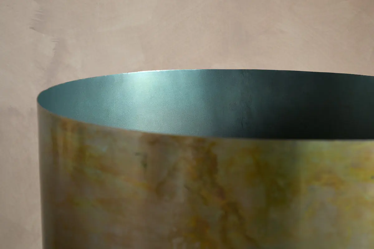 Nkuku - Jani Metal Planter - Oxidised Metal