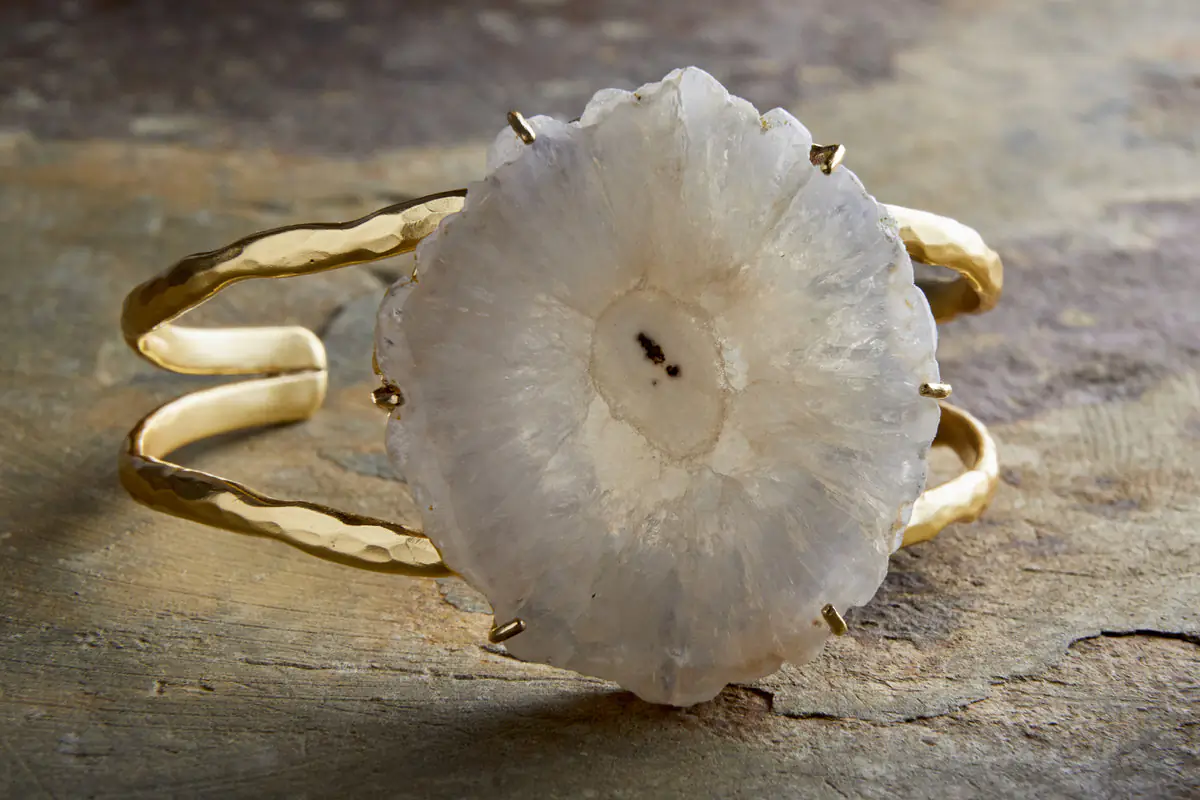 Nkuku - Dveep Solar Quartz Bracelet - Gold