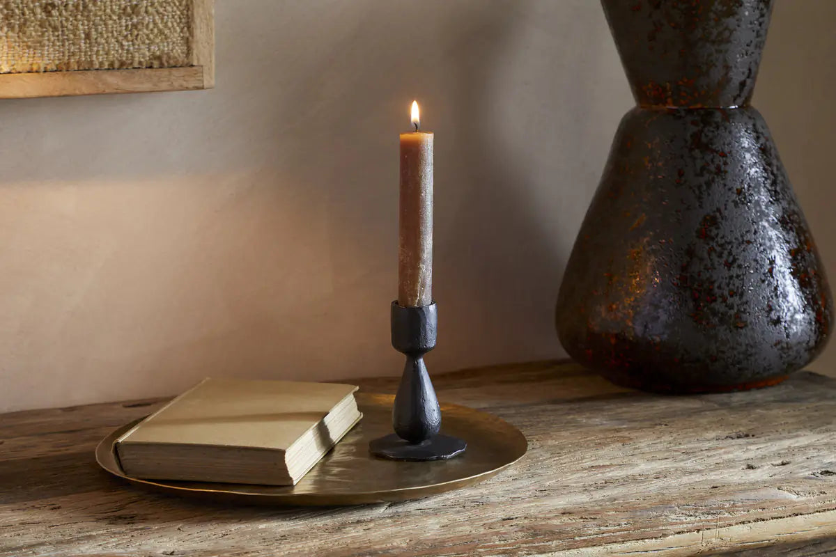 Nkuku - Suba Candle Holder - Black - Without Candle
