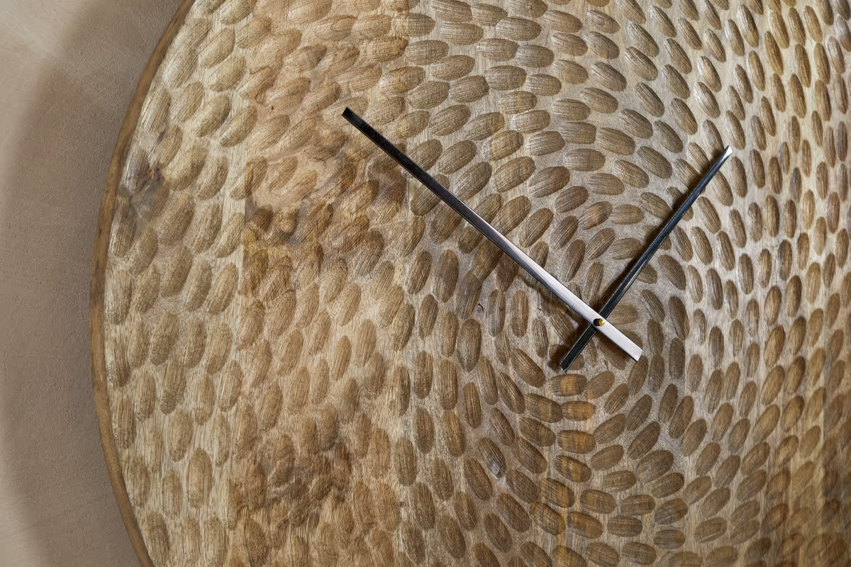 Nkuku - Shahar Clock - Brown