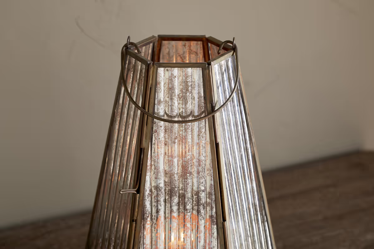 Nkuku - Igbo Lantern - Brass & Clear