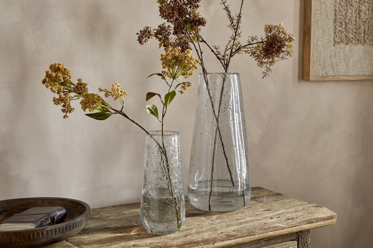 Nkuku - Nyuki Vase - Clear - Small