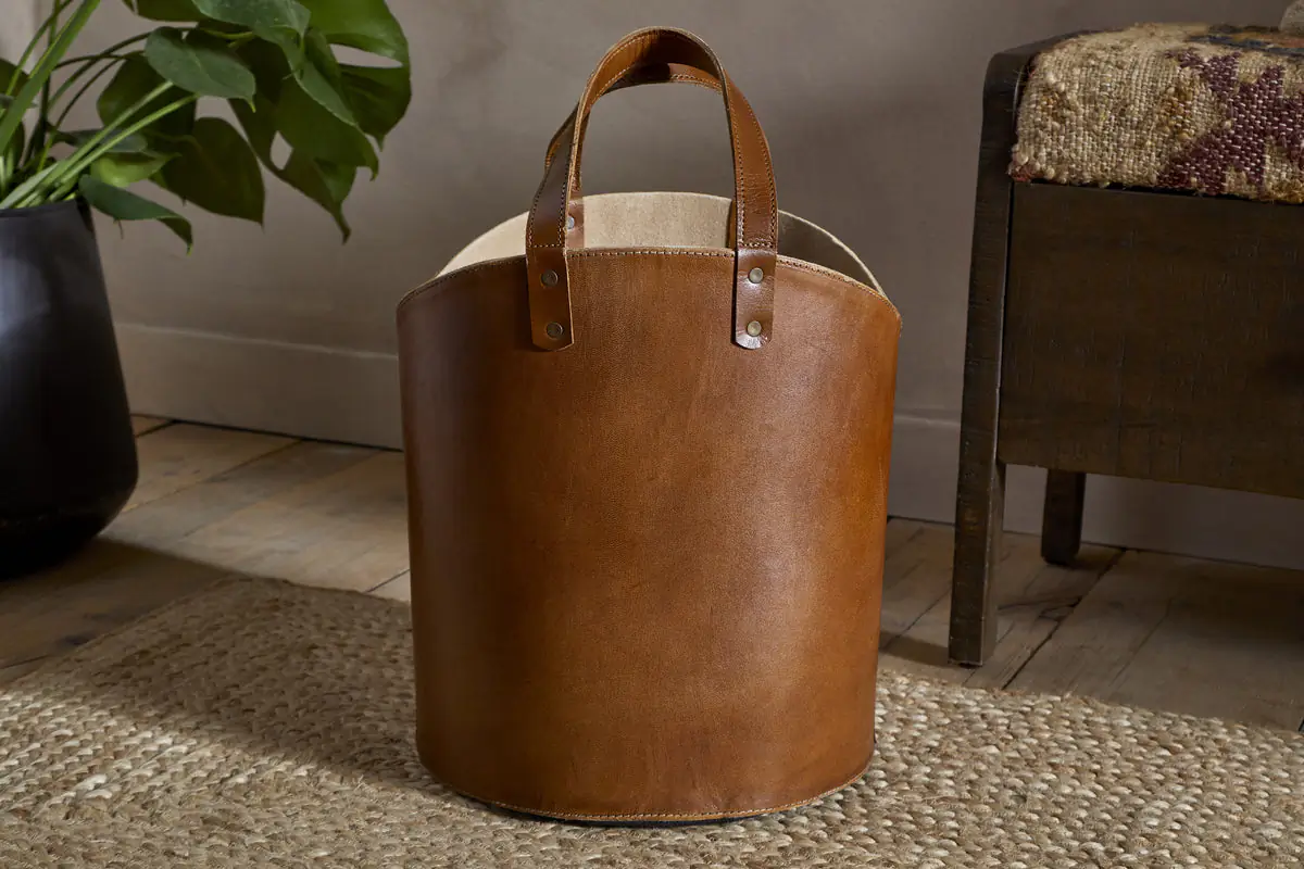 Nkuku - Panasi Leather Storage - Tan
