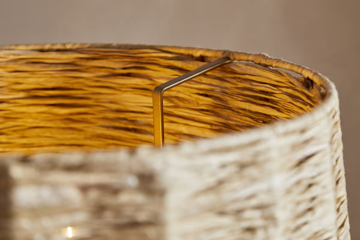 Nkuku - Jiji Woven Raffia Shade - Natural - Medium