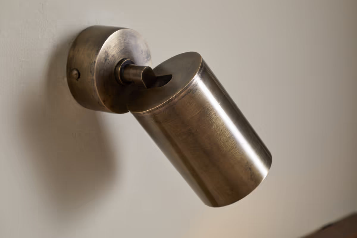 Nkuku - Boni Directional Spot Light - Aged Antique Brass