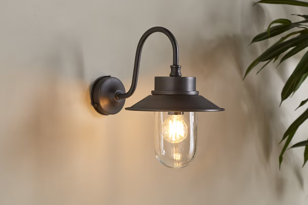 Nkuku - Alwar Outdoor Wall Light - Antique Bronze