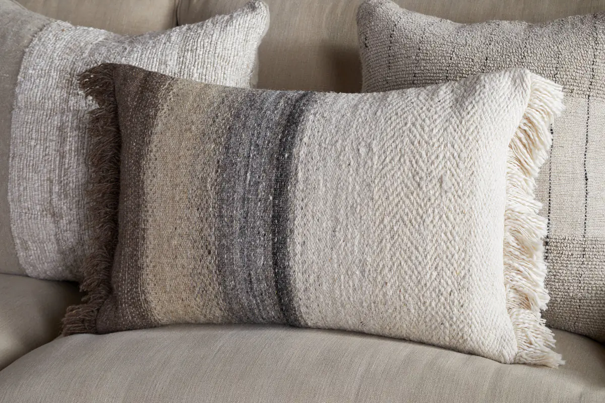 Nkuku - Icai Ombre Cushion Cover - Mocha - Without Cushion Inner