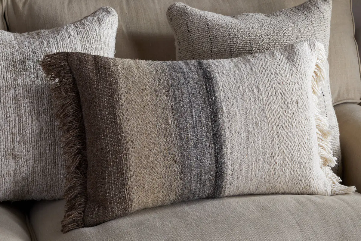 Nkuku - Icai Ombre Cushion Cover - Mocha - Without Cushion Inner