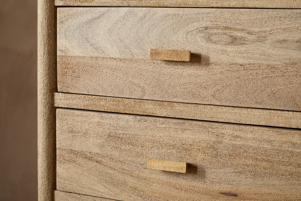 Nkuku - Sri Mango Wood Chest of Drawers - Natural
