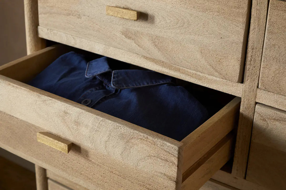 Nkuku - Sri Mango Wood Chest of Drawers - Natural