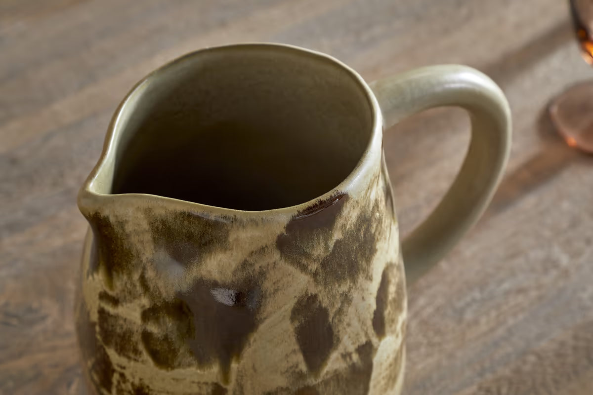 Nkuku - Terra Jug - Khaki Green