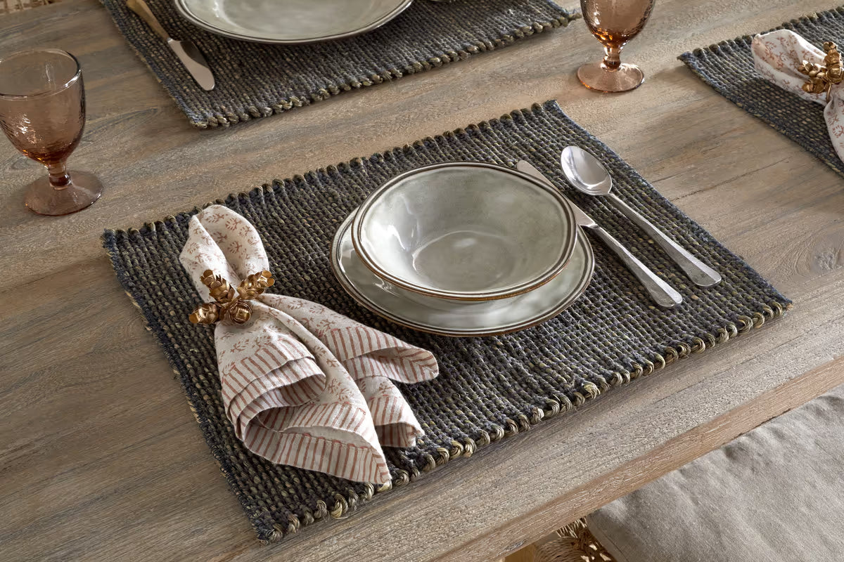 Nkuku - Gatita Seagrass Placemat Rectangular - Mocha - (Set of 4)