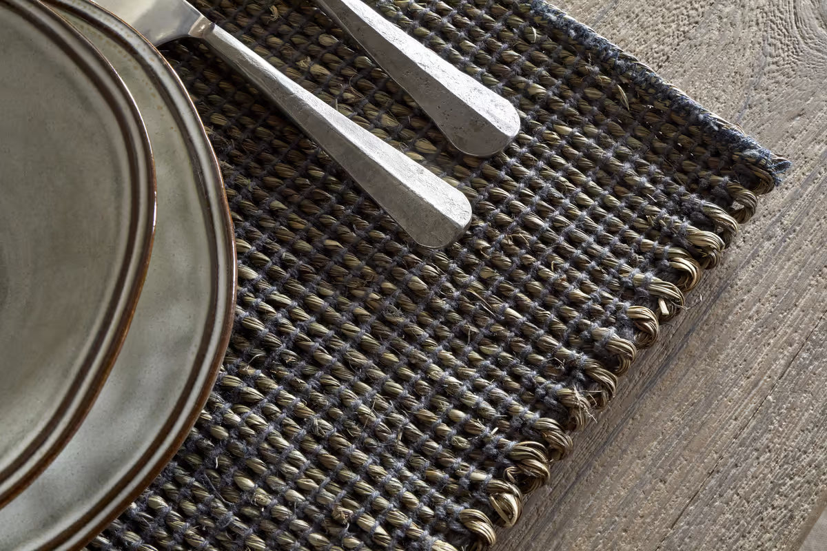 Nkuku - Gatita Seagrass Placemat Rectangular - Mocha - (Set of 4)