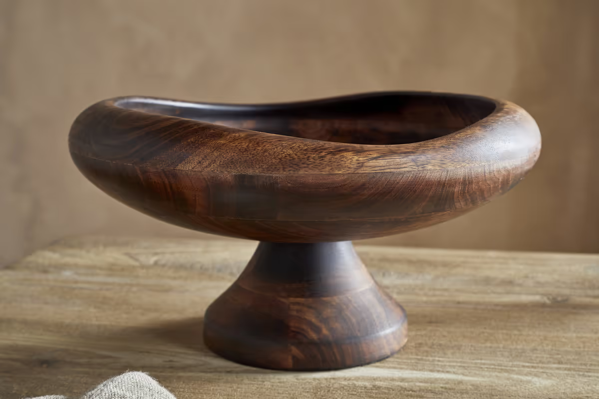 Nkuku - Pedestal Bowl - Natural
