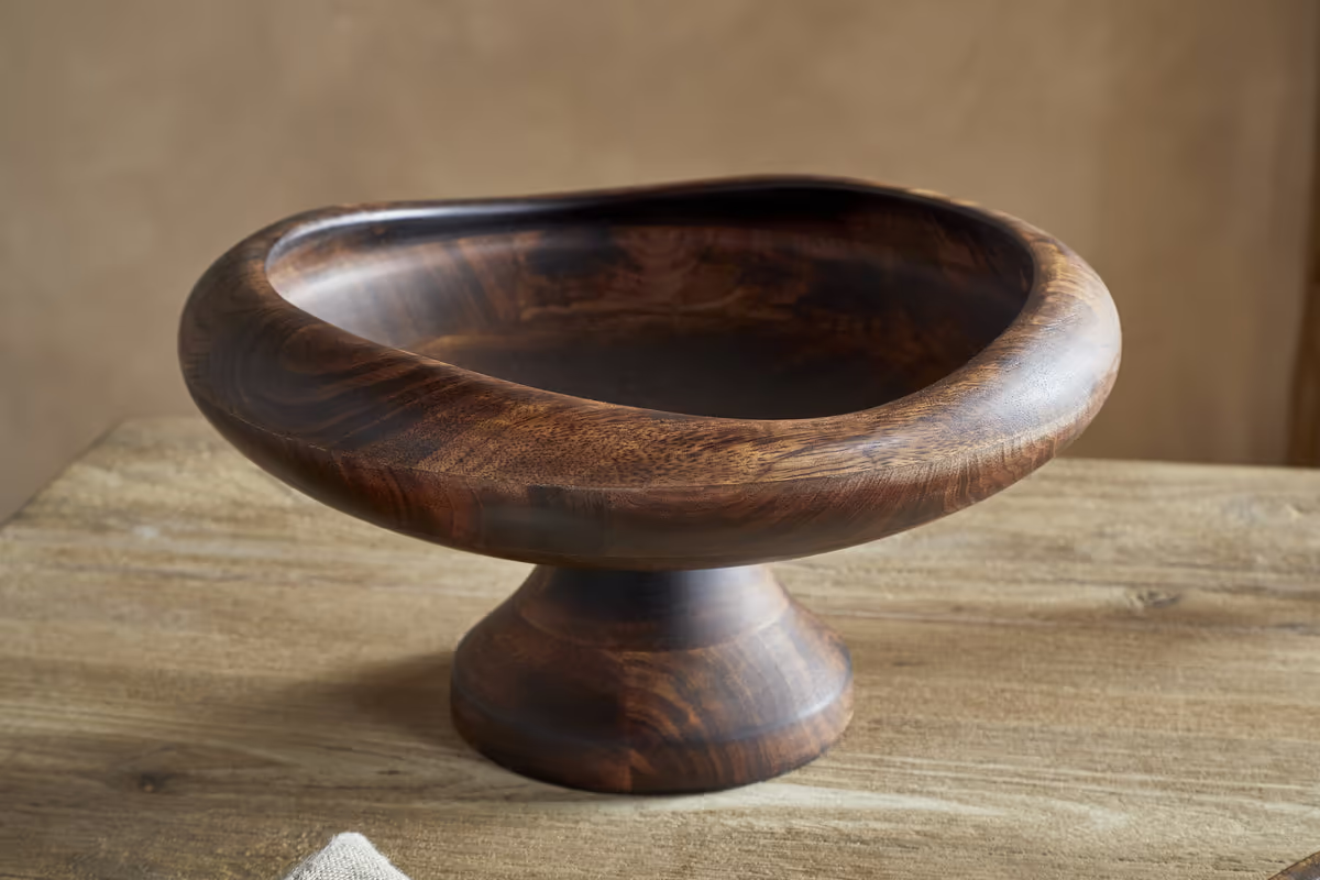 Nkuku - Pedestal Bowl - Natural