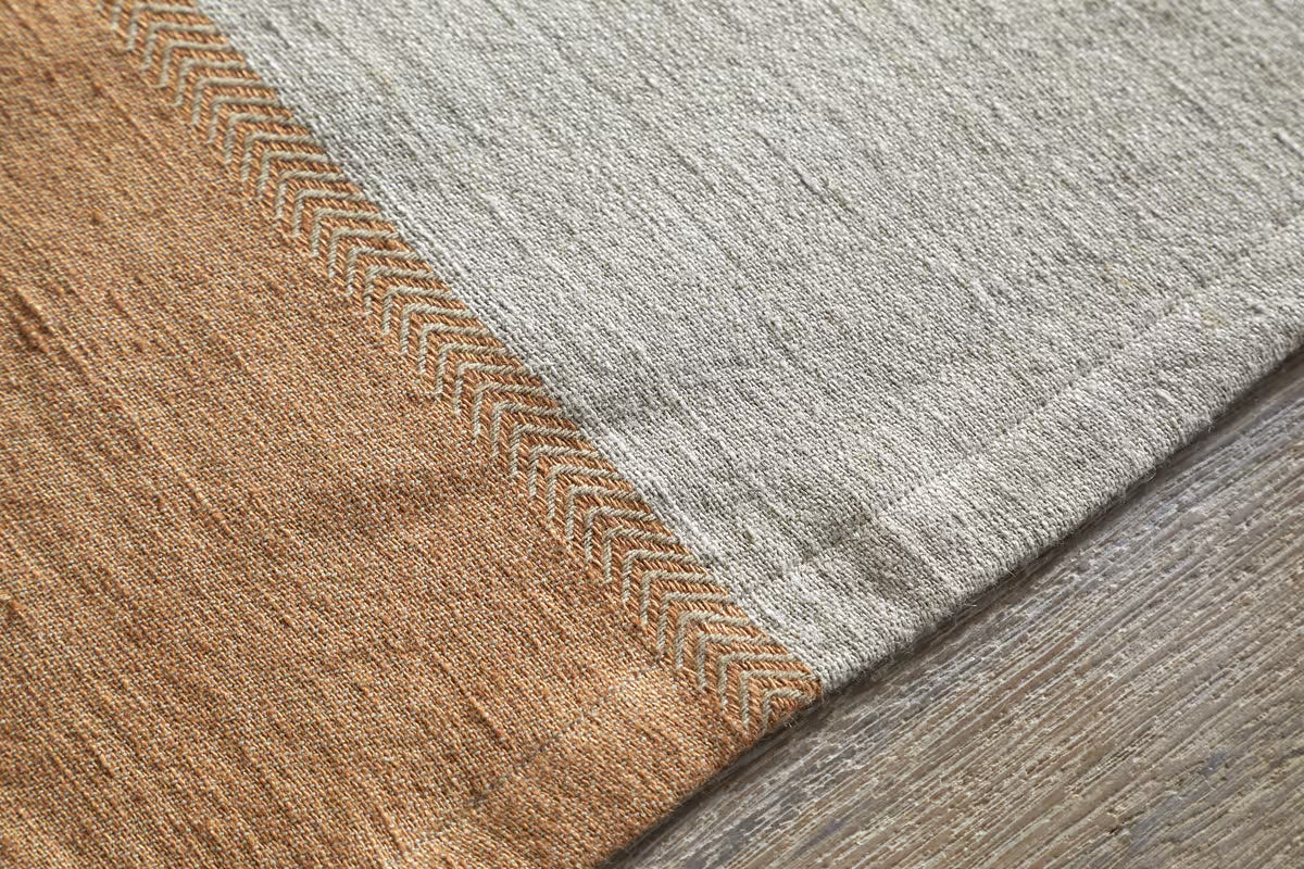 Nkuku - Geet Table Runner - Natural & Rust