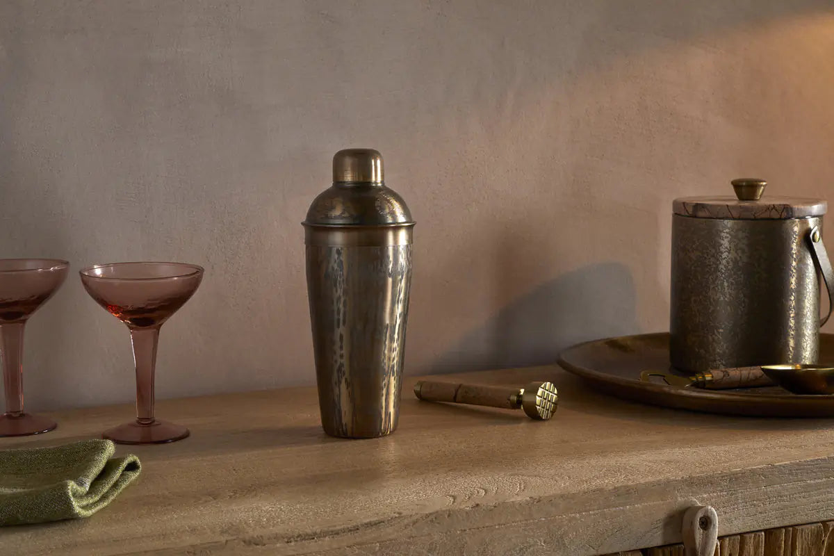 Nkuku - Dheema Cocktail Shaker - Bronze