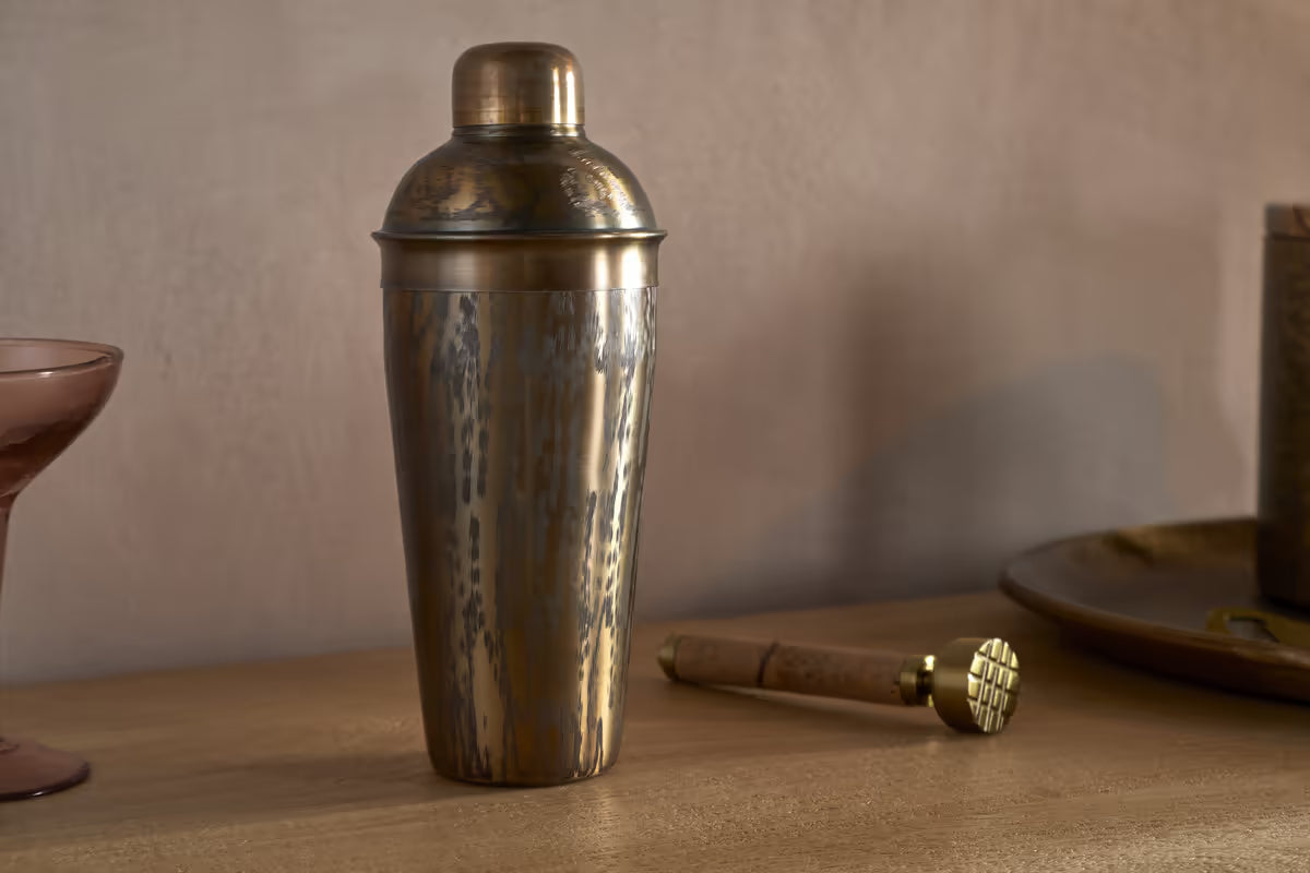 Nkuku - Dheema Cocktail Shaker - Bronze