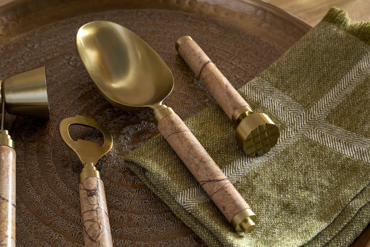 Nkuku - Amaya Cocktail Set - Aged Antique - (Set of 4)