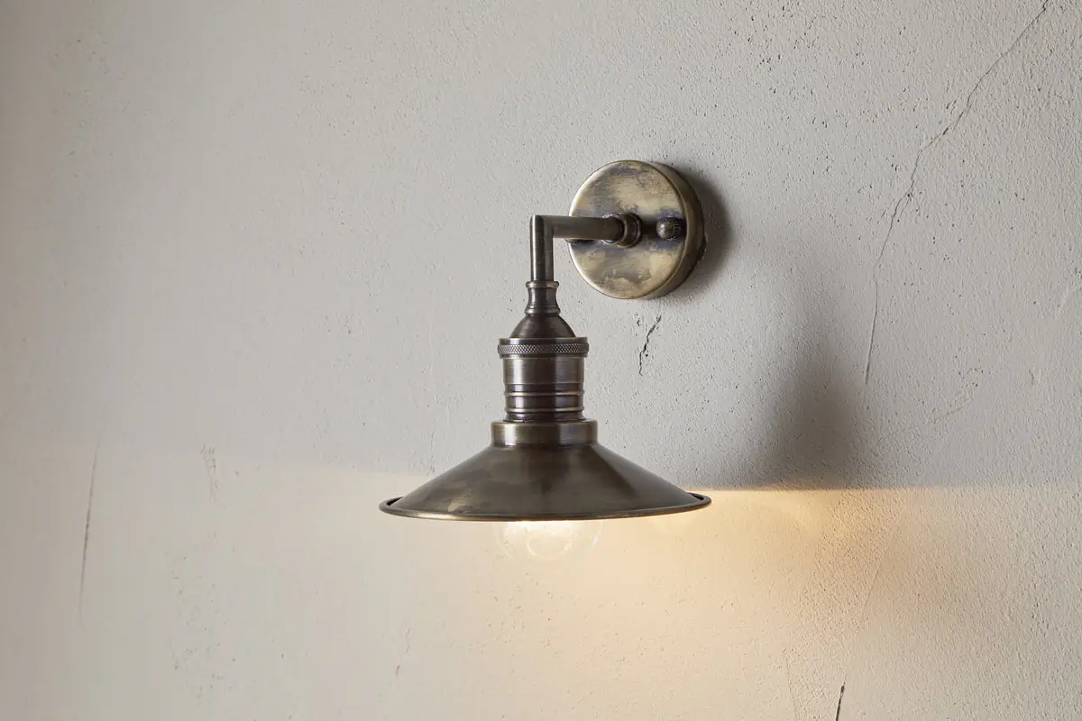 Nkuku - Najja Brass Wall Lamp - Antique Brass