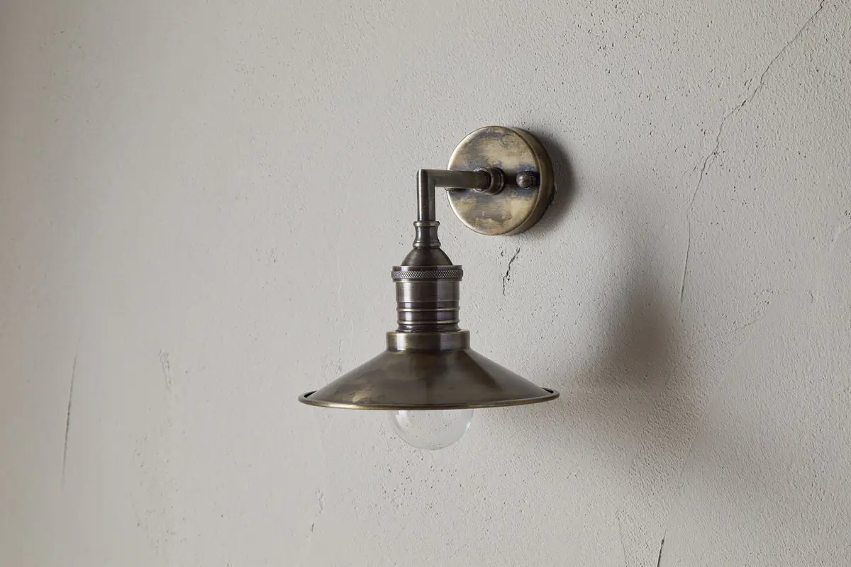 Nkuku - Najja Brass Wall Lamp - Antique Brass