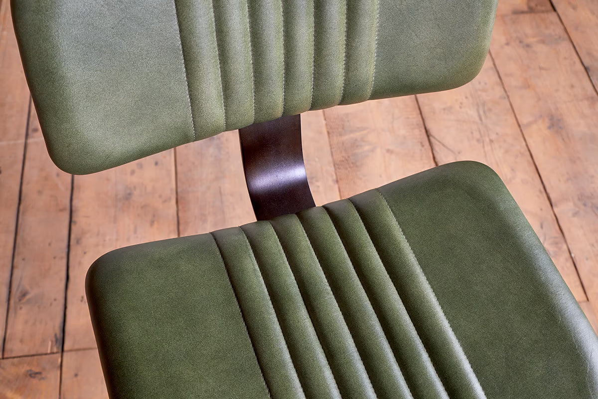Nkuku - Narwana Bar Chair - Rich Green