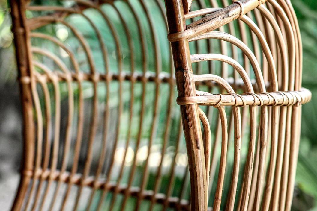 Nkuku Nesari Rattan Hanging Chair - Natural