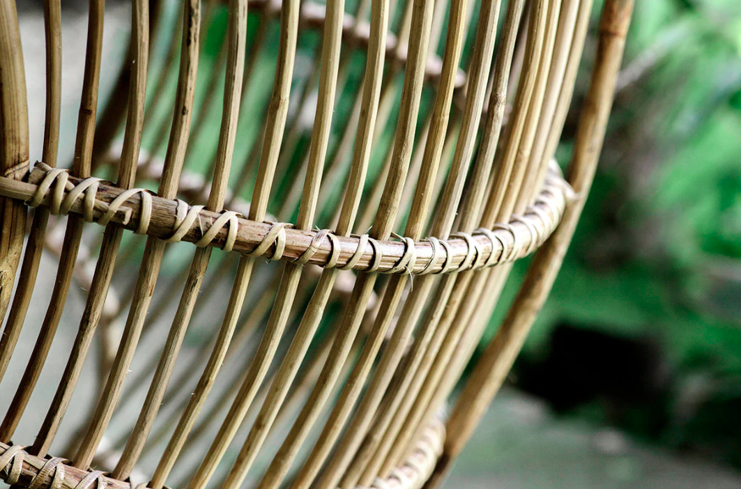 Nkuku Nesari Rattan Hanging Chair - Natural