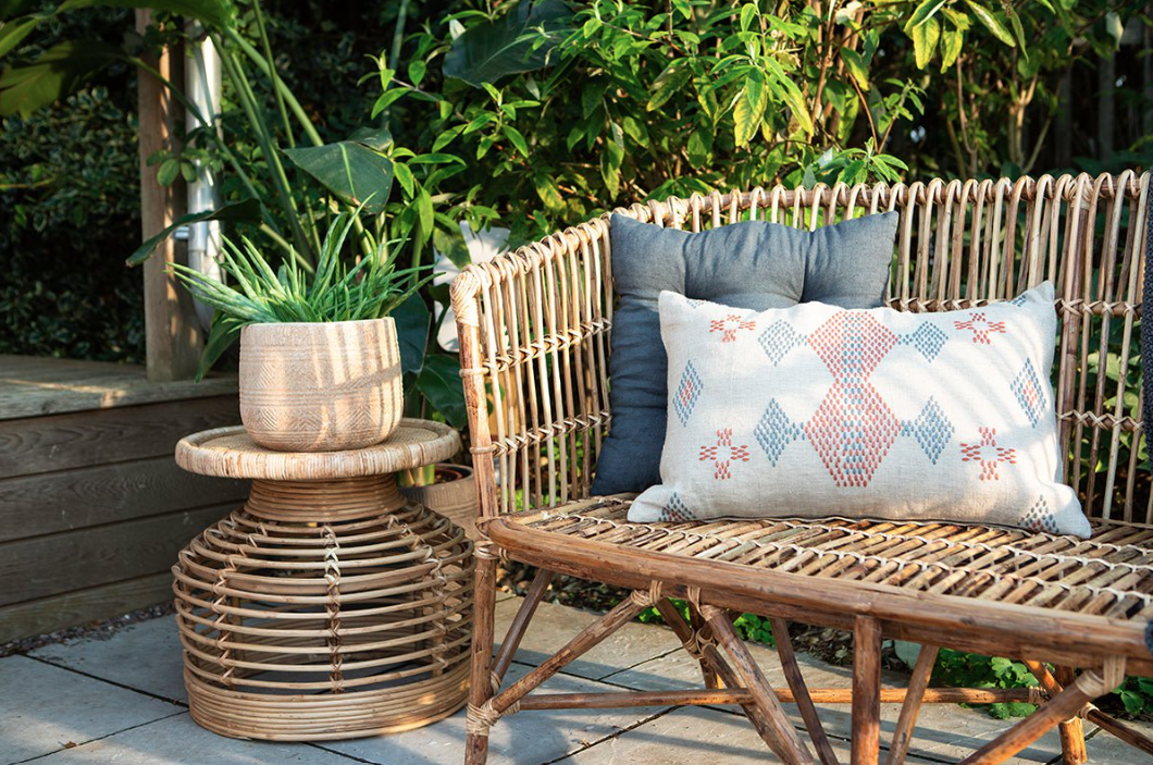 Nkuku Nesari Rattan Sofa