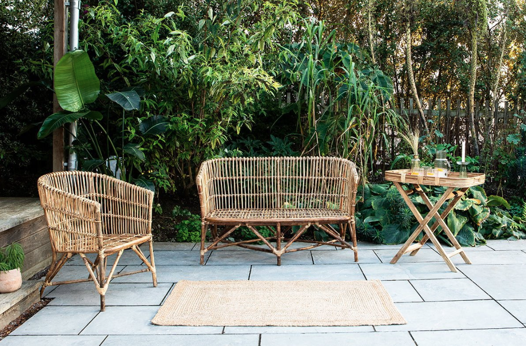 Nkuku Nesari Rattan Sofa