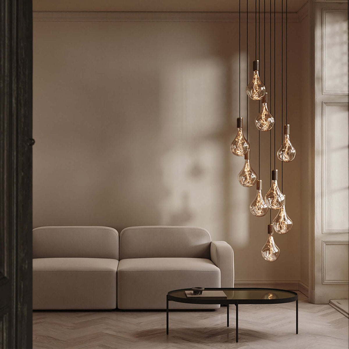 Tala Nine Pendant in Walnut